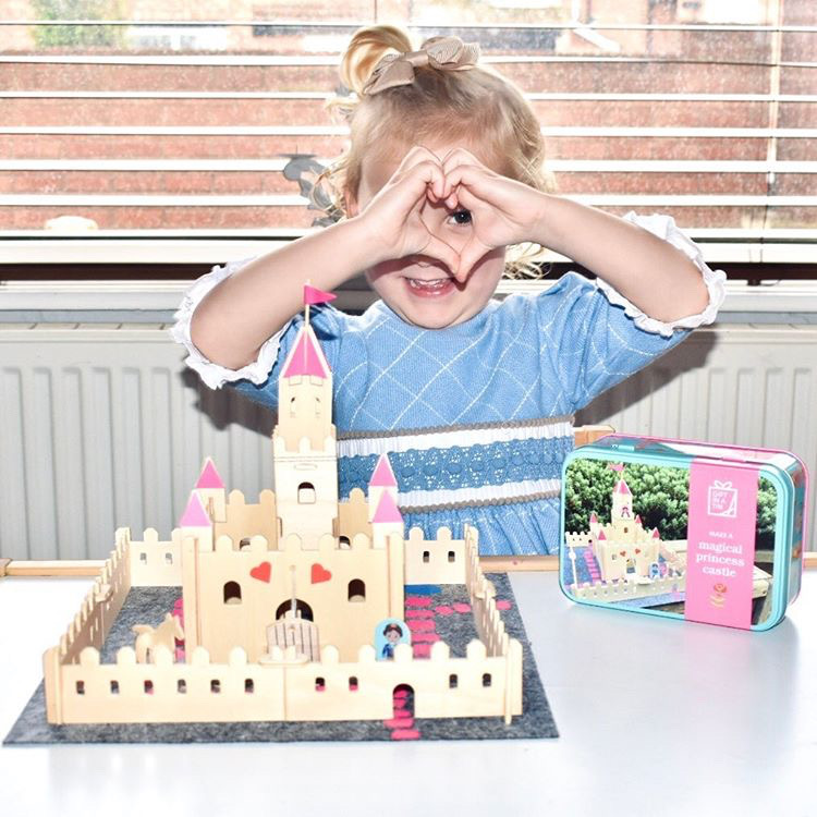 Darla Making Princess Castle